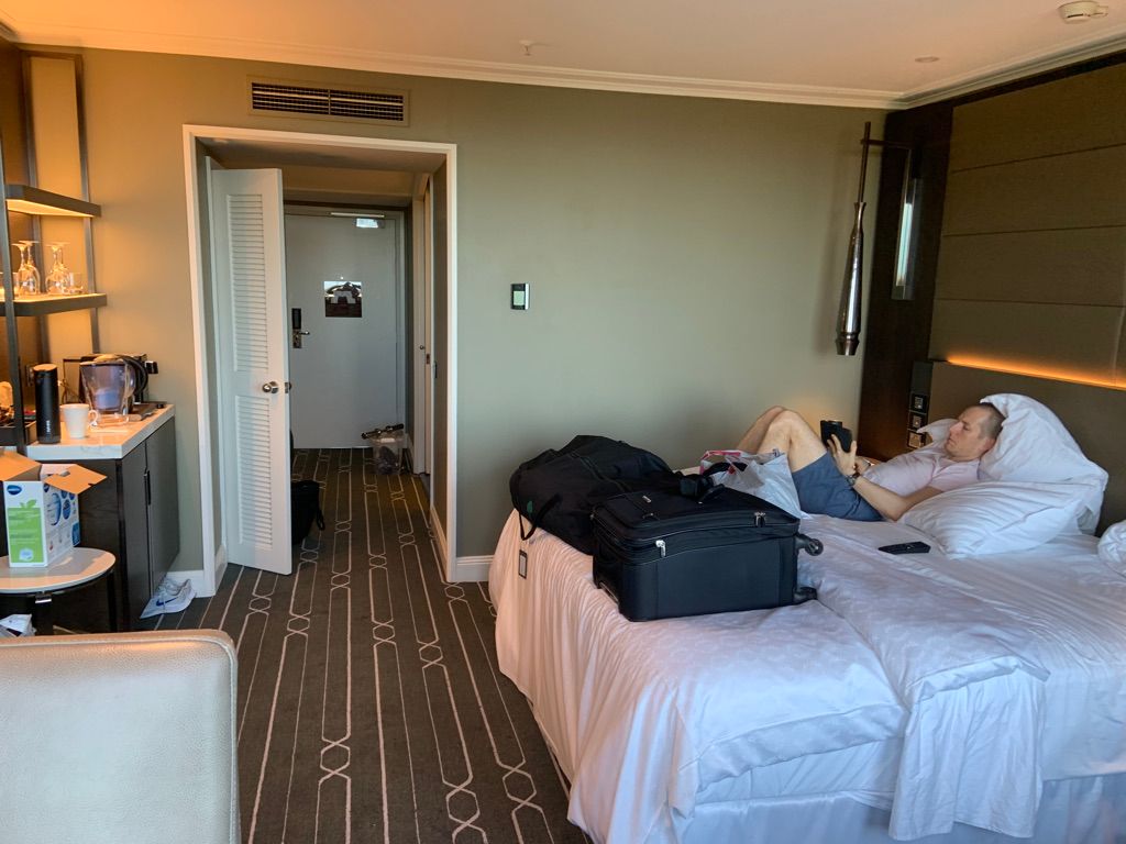 Our hotel for the second trip. We only lasted four days before being moved to a health hotel.